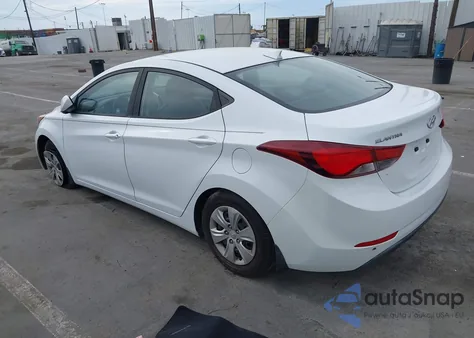 2016 Hyundai Elantra Se from USA, damaged, VIN 5NPDH4AE1GH673257